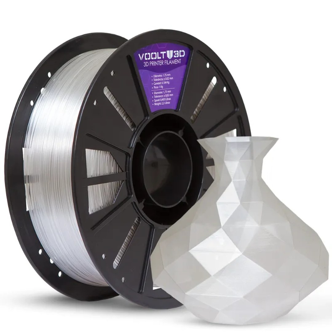 Voolt - PETG HF - Natural Translúcido - 1kg