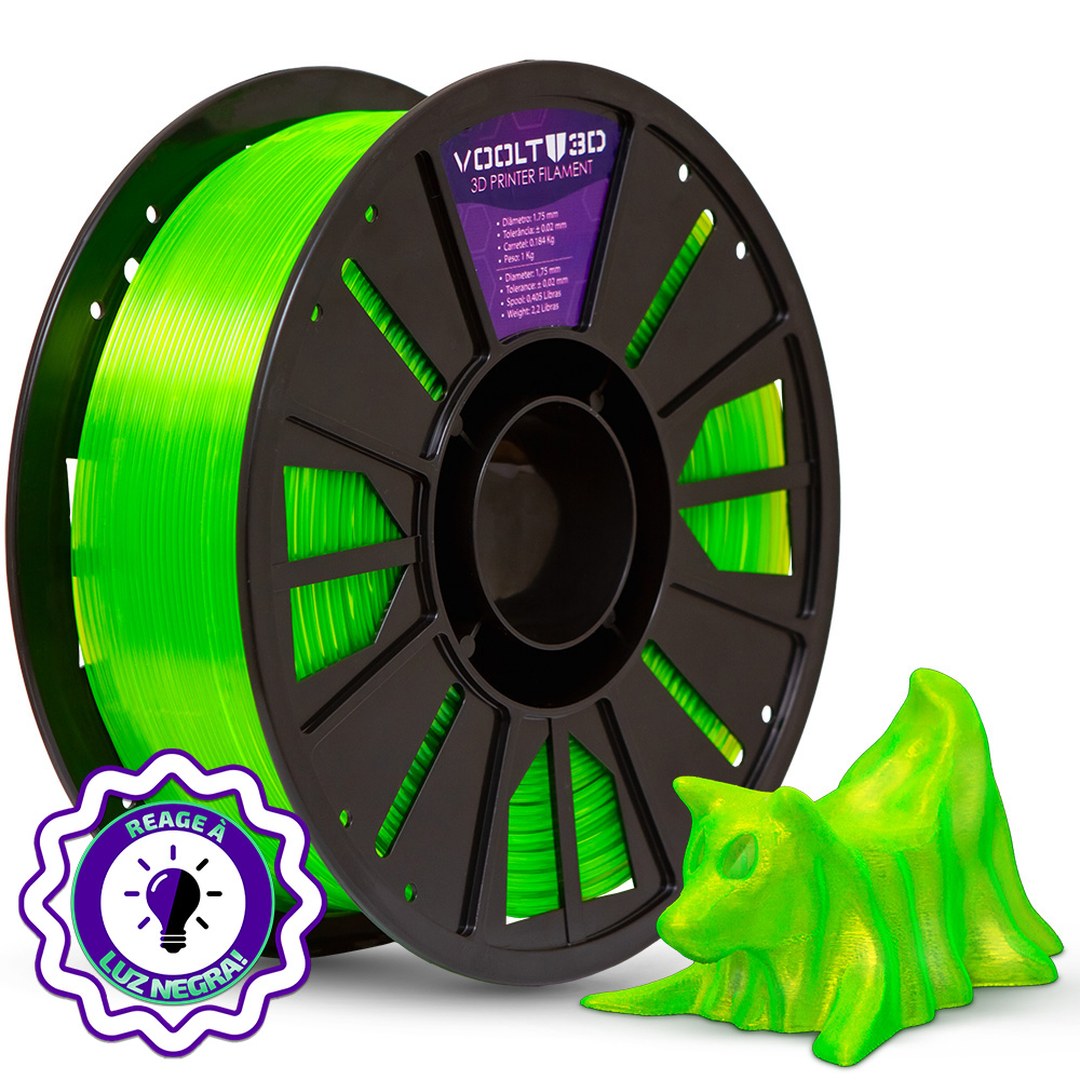 Voolt - PETG HF - Verde Neon Translúcido - 1kg