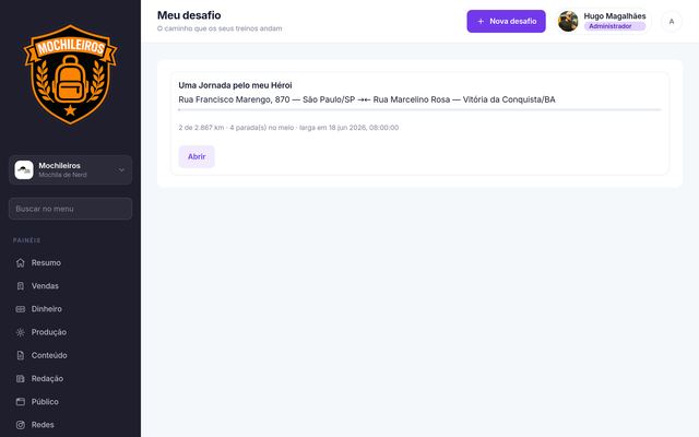 Desafio no esporte